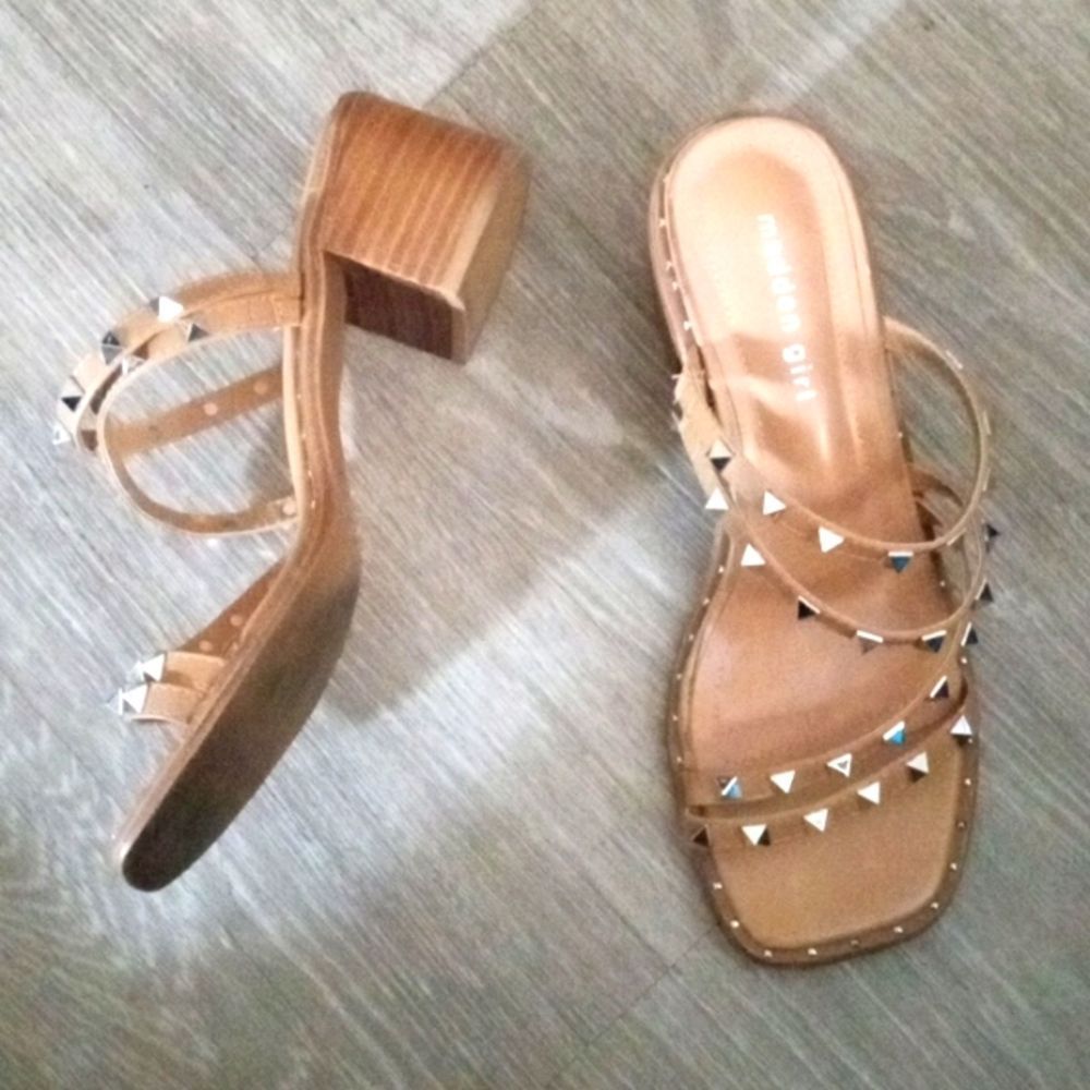 Madden Girl Roamm Slides Heels Sandals 9 - Picture 7 of 8